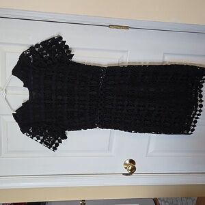 Michael Michael Kors Womens Black Lace Short Sleeve Dress Size 2